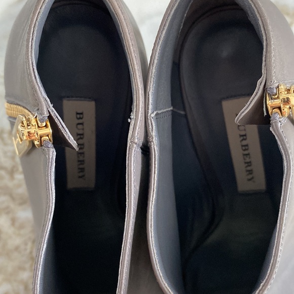 Burberry Gray peep toe booties - Picture 3 of 7
